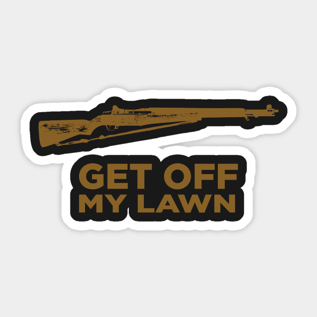 Get Off My Lawn Sticker by Dust